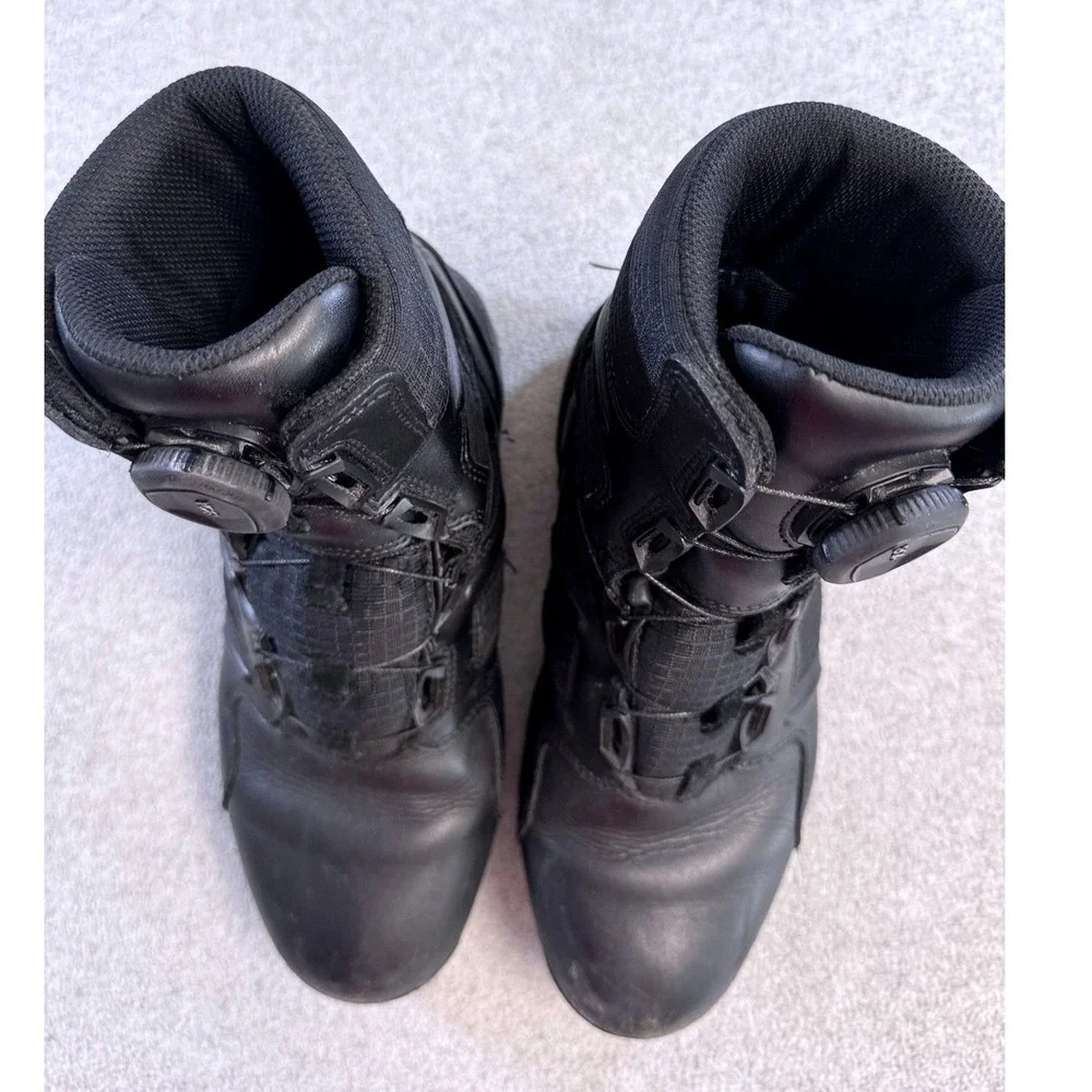 Blauer Clash 6 BOA Tactical Boots‎ Mens Size 10 Black Leather Police Duty Shoes